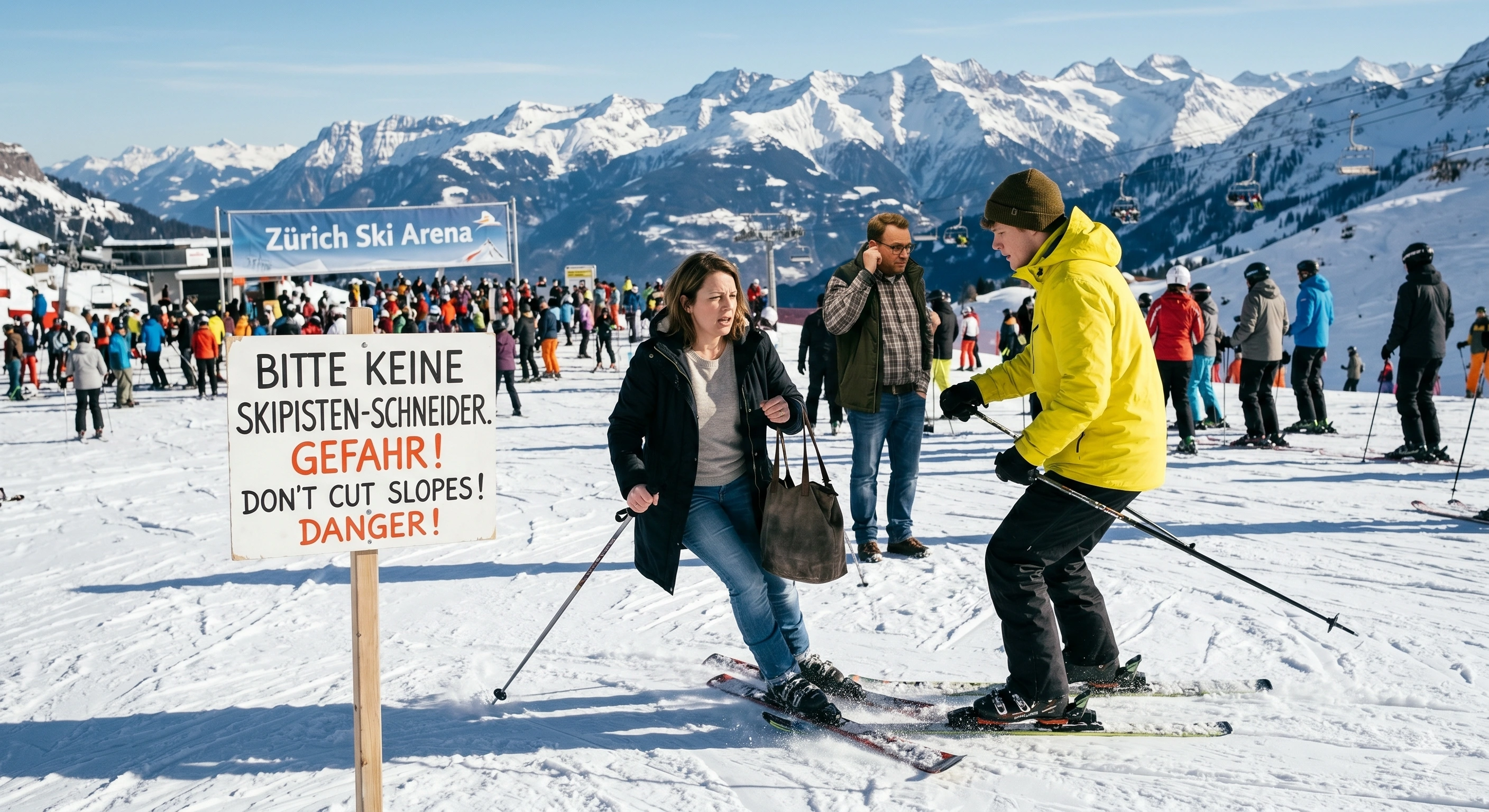 Der Skipisten-Schneider